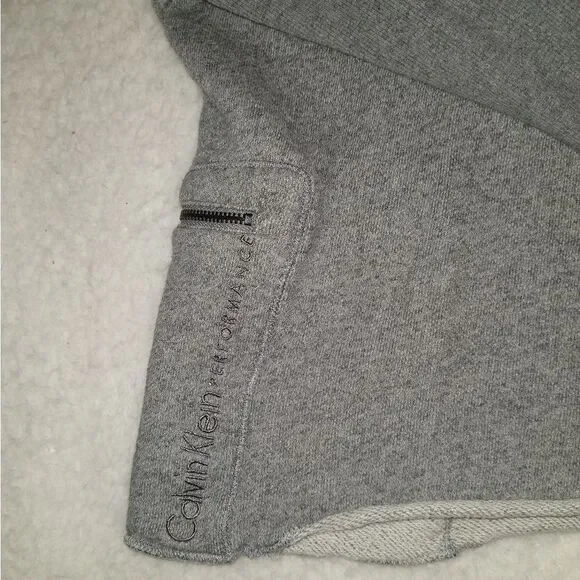 Calvin Klein Performance Cropped Cowl Neck Sweatshirt - Picture 8 of 9